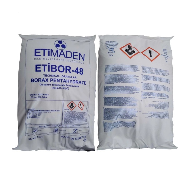 Borax Pentahydrate được đóng gói trong bao bì chống ẩm
