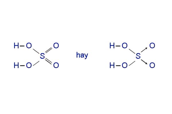 Công thức cấu tạo của H2SO4