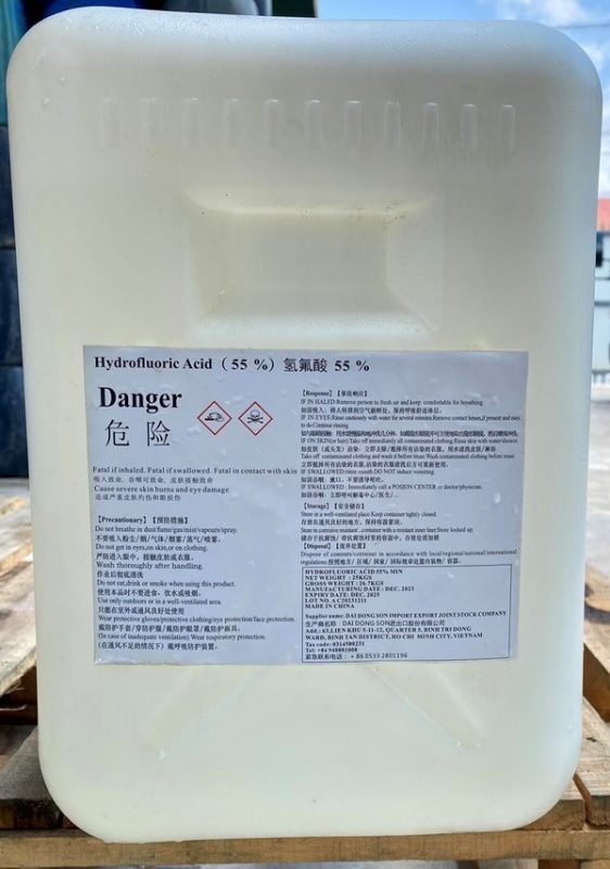 Mua hóa chất Hydrofluoric Acid tại D.A.P Chem