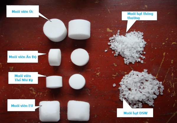 Các dạng muối công nghiệp NaCl