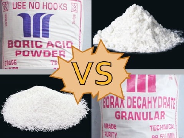 Boric Acid có thể được điều chế từ Borax bằng cách cho Borax phản ứng với axit mạnh như HCl