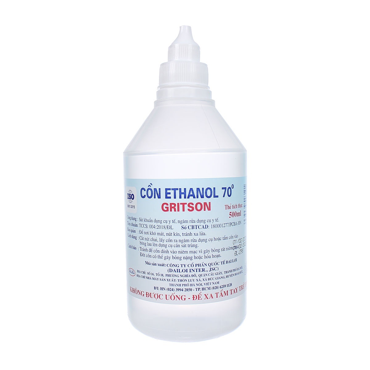 Cồn y tế hay còn gọi là Ethanol