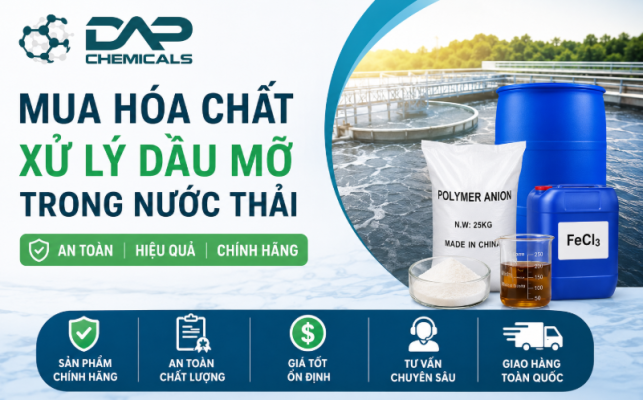 Mua hóa chất xử lý dầu mỡ trong nước thải an toàn ở đâu?