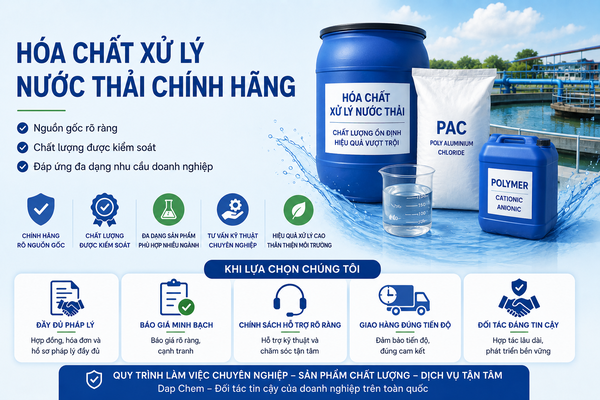 Địa chỉ cung cấp hóa chất xử lý nước thải giá tốt hiện nay là ở đâu?