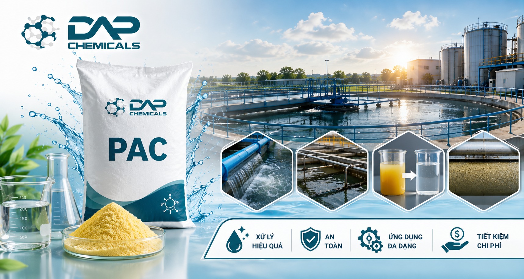 Dap Chem - Đơn vị cung cấp hóa chất xử lý nước chất lượng